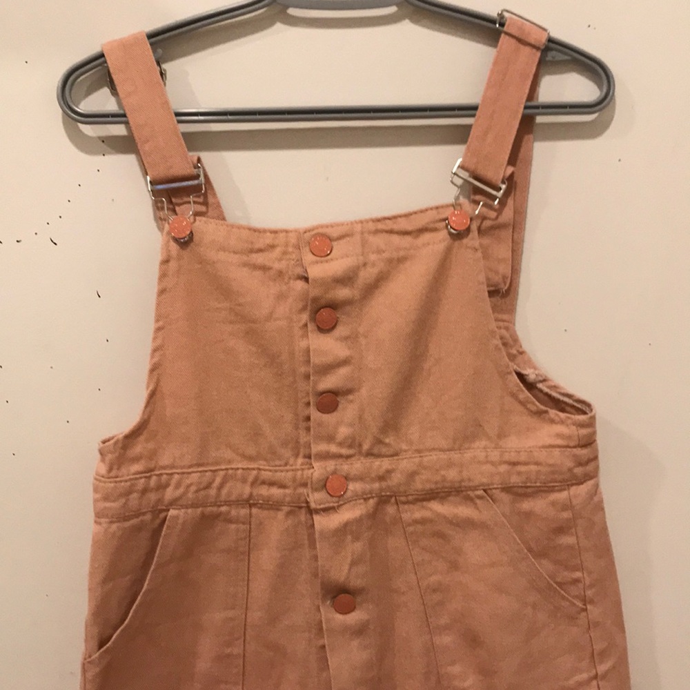Soya pink jean overalls